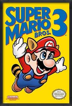 Poster encadré Super Mario Bros. 3 - NES Cover